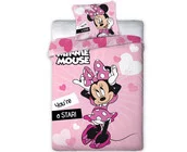 Disney Minnie Mouse Dekbedovertrek, Star - 140 x 200 + 63 x 63 cm - Polyester