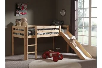 Halfhoogslaper Charlotte - Glijbaan - Naturel