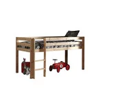 Halfhoogslaper Charlotte -  Naturel - met glijbaan - 90x200