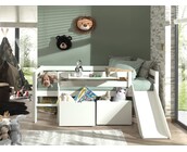 Halfhoogslaper Pino - Wit - 90x200 - alleen het bed (variant 2)