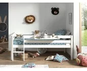 Halfhoogslaper Pino - Wit - 90x200 - alleen het bed (variant 2)