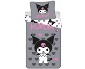 Hello Kitty Dekbedovertrek Kuromi Hearts - 140 x 200 cm / 70 x 90 cm - Katoen