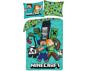 Minecraft Dekbedovertrek Fight Mode - 140 x 200 cm  / 70 x 90 cm - Polyester