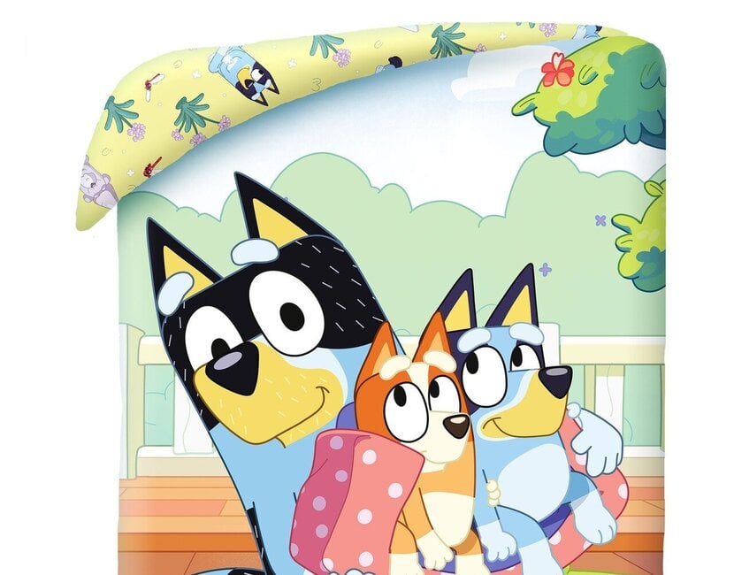 Bluey Dekbedovertrek, Family Time - Eenpersoons - 140 x 200 cm / 70 x 90 cm - Katoen