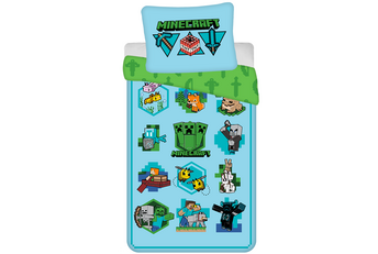 Minecraft Dekbedovertrek Let's Play - Katoen