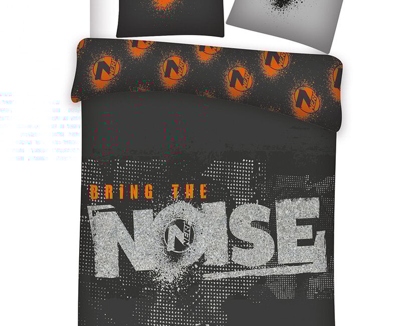 Nerf  Dekbedovertrek, Bring the Noise - 140 x 200 + 65 x 65 cm - Biologisch Katoen