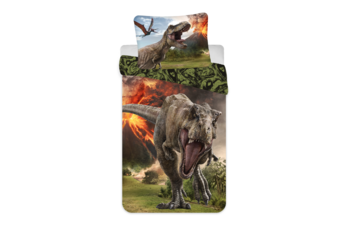 Jurassic World Dekbedovertrek Vulkaan - Katoen