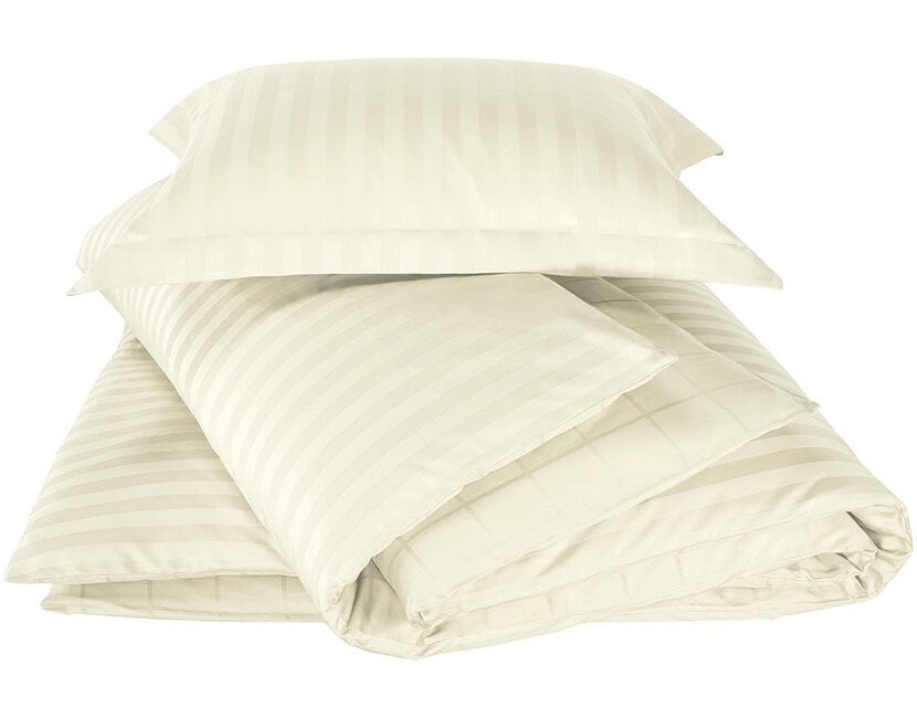 De Witte Lietaer Dekbedovertrek Katoen Satijn, Zygo Ivory - 140 x 220 + 60 x 70 cm