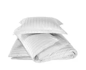 De Witte Lietaer Dekbedovertrek Katoen Satijn, Zygo White - 140 x 220 + 60 x 70 cm