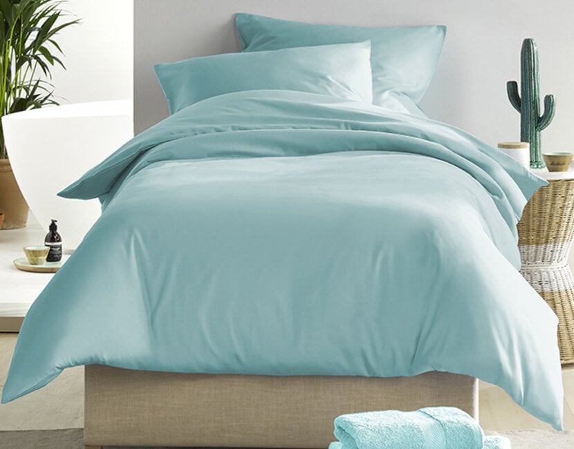 De Witte Lietaer Dekbedovertrek Katoen Satijn, Olivia Sea Angel - 140 x 200/220 + 60 x 70 cm