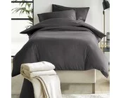 De Witte Lietaer Dekbedovertrek Katoen Satijn, Olivia Ebony - 140 x 200/220 + 60 x 70 cm