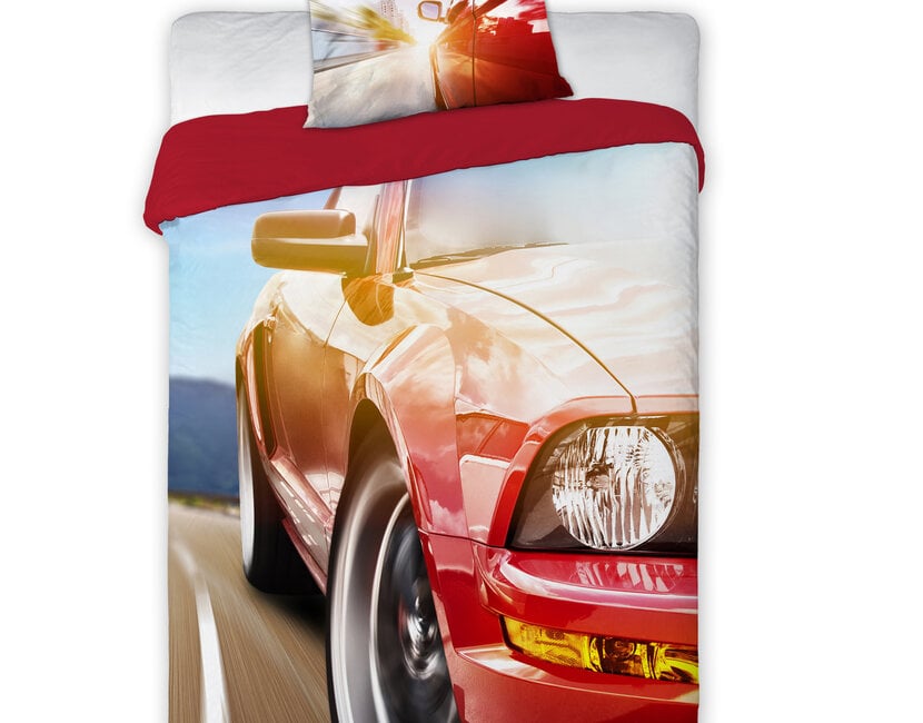 Turbo Car Dekbedovertrek - 140 x 200 + 70 x 90 - Katoen