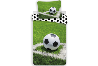 Voetbal Dekbedovertrek Corner - Groen