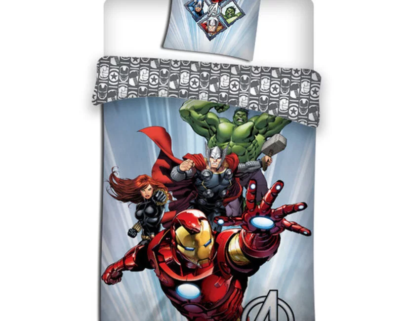 Marvel Avengers Dekbedovertrek - 140 x 200 cm + 63 x 63 cm - Polyester