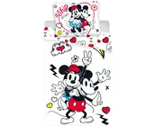 Disney Minnie Mouse Dekbedovertrek Retro Heart - 140 x 200 cm + 70 x 90 cm - Polyester