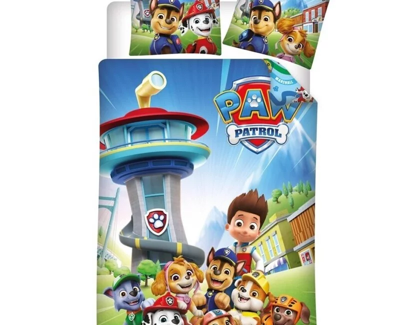 PAW Patrol Dekbedovertrek Team - 140 x 200 + 65 x 65 cm - Polykatoen