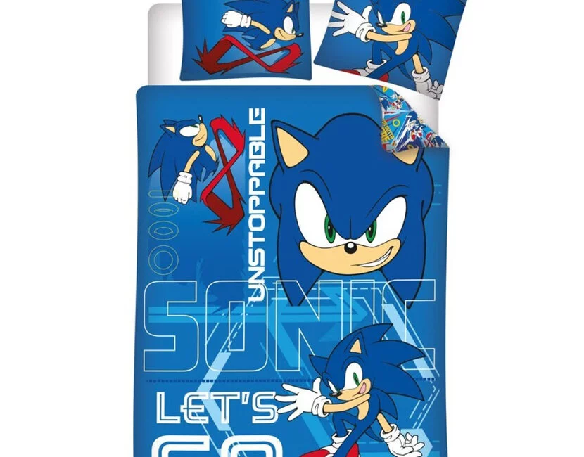 Sonic the Hedgehog Dekbedovertrek Unstoppable - 140 x 200 cm / 65 x 65 cm - Polykatoen