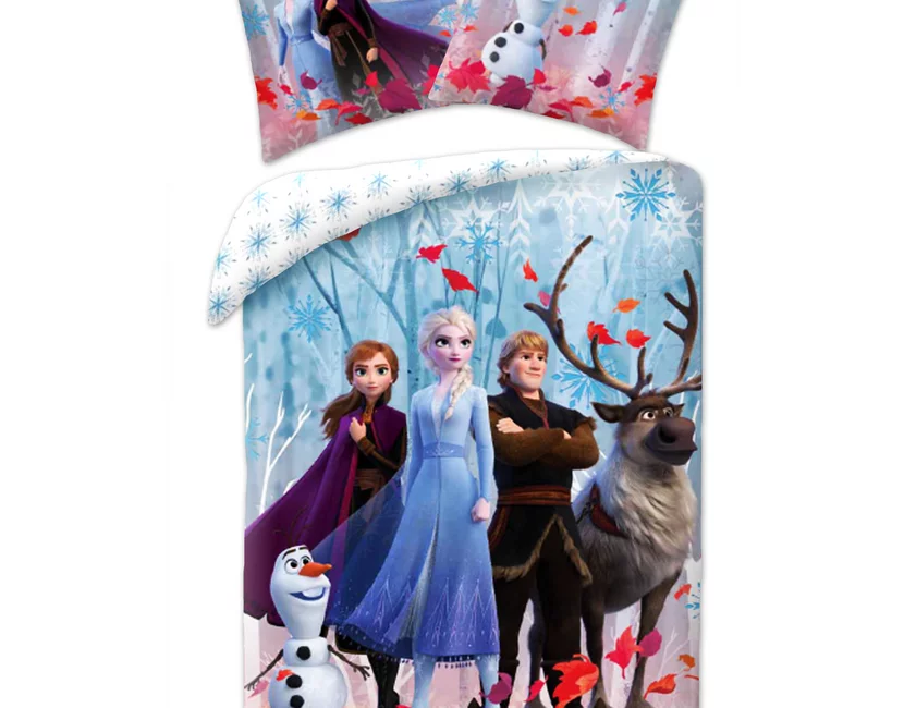 Disney Frozen Dekbedovertrek Snow - 140 x 200 cm + 50 x 70 cm - Katoen