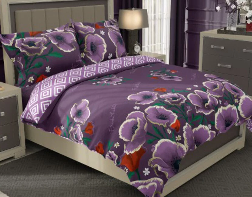 Frida Kahlo 1-persoons Dekbedovertrek Flora - 140 x 200 cm + 70 x 90 cm - Katoen