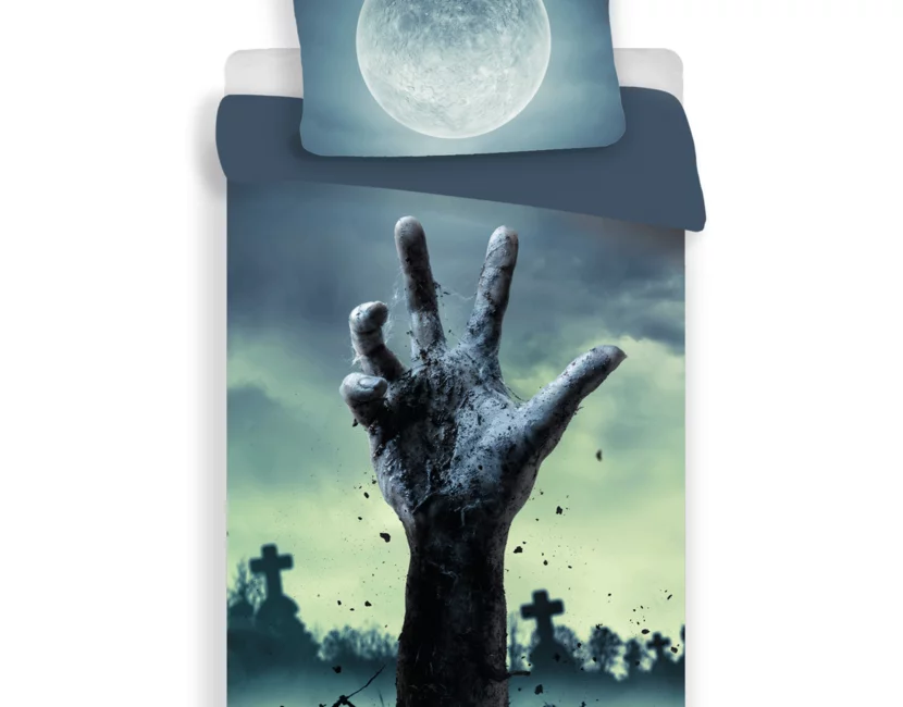 Sweet Home Dekbedovertrek, Zombie - Eenpersoons - 140 x 200 + 70 x 90 cm  - Polyester