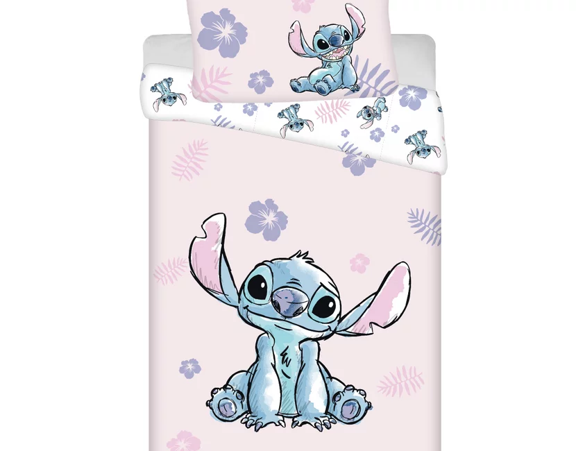 Disney Lilo & Stitch Dekbedovertrek, Aloha - Eenpersoons - 140 x 200 + 70 x 90 cm  - Katoen