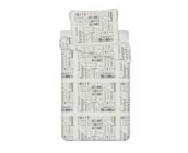 Sweet Home Dekbedovertrek, Home Sweet Home - Eenpersoons - 140 x 200 + 70 x 90 cm  - Teddy Fleece