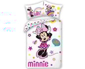 Disney Minnie Mouse Dekbedovertrek, Smile - Eenpersoons - 140 x 200 + 70 x 90 cm - Katoen