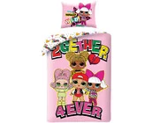 LOL Surprise! Dekbedovertrek, 2gether 4ever - 140 x 200 cm + 70 x 90 cm - Katoen