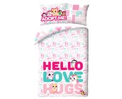 Adopt Me! Dekbedovertrek, Hello - Eenpersoons - 140 x 200 cm - Katoen