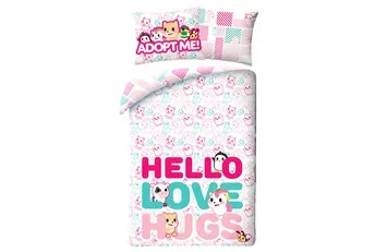 Adopt Me Dekbedovertrek, Hello - Katoen