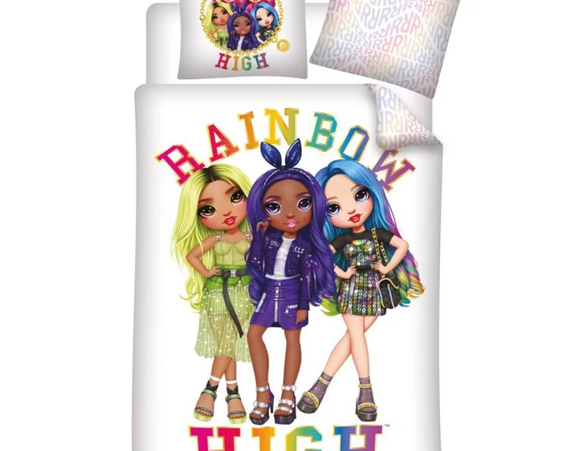 Rainbow High Dekbedovertrek, Pose - Eenpersoons - 140 x 200 + 63 x 63 cm - Polyester
