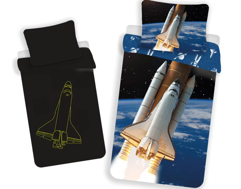 Space dekbedovertrek - 140 x 200 cm / 70 x 90 cm - Katoen