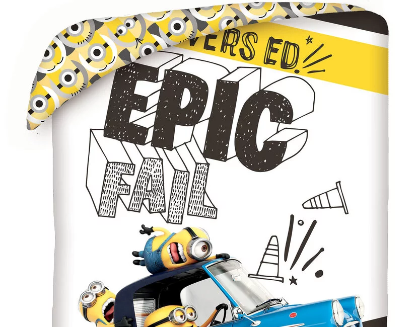 Minions Dekbedovertrek Epic Fail - 140 x 200 cm + 70 x 90 cm - Katoen