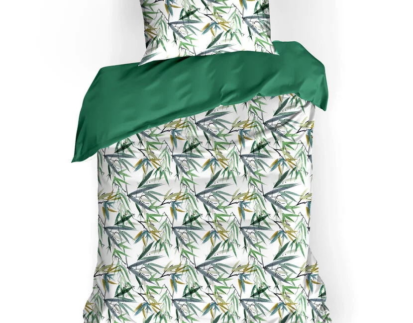 De Witte Lietaer Dekbedovertrek Katoen, Salix Deep Jungle - 140 x 200/220 + 60 x 70 cm