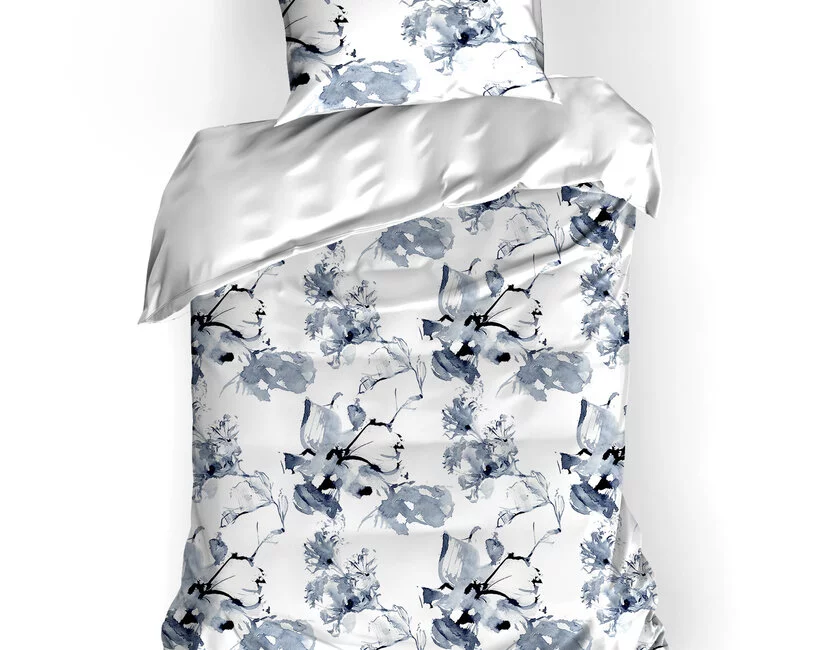 De Witte Lietaer Dekbedovertrek Katoen Satijn, Quill Moonlit Ocean - 140 x 200/220 + 60 x 70 cm