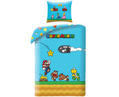 Super Mario Dekbedovertrek, Wahoo! - Eenpersoons - 140 x 200 + 70 x 90 cm - Polyester