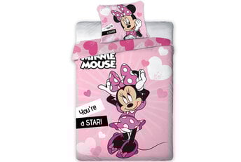Disney Minnie Mouse Dekbedovertrek Star - Roze