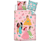 Disney Princess Dekbedovertrek, Princess Party - Eenpersoons - 140 x 200 + 65 x 65 cm - Katoen