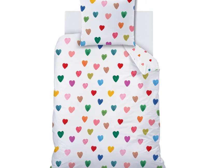 Wee Blue Bell Dekbedovertrek Amour - 140 x 200 + 63 x 63 cm - Katoen