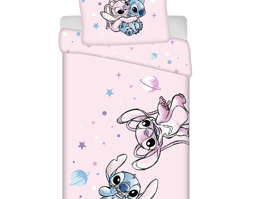 Disney Lilo & Stitch Dekbedovertrek, Universe - Eenpersoons - 140 x 200 cm / 70 x 90 cm - Katoen