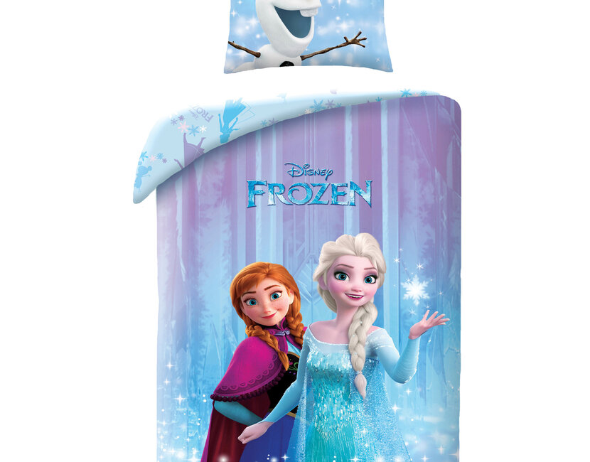 Disney Frozen Dekbedovertrek, Sisters - Eenpersoons - 140 - 200 cm / 70 x 90 cm - Katoen