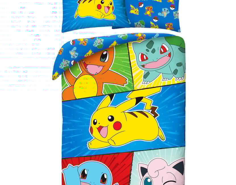 Pokemon Dekbedovertrek, Jigglypuff - Eenpersoons - 140 x 200 cm / 70 x 90 cm - Katoen