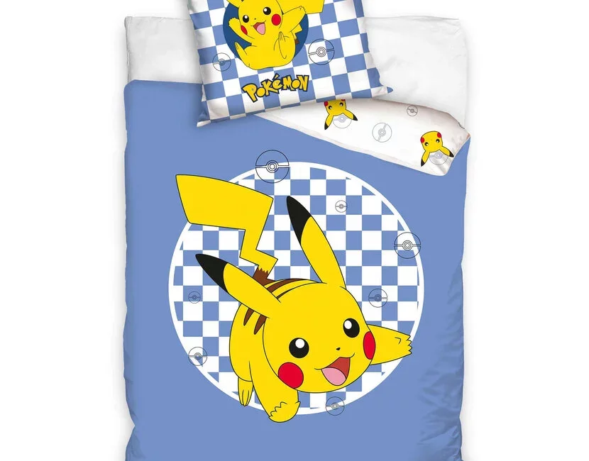 Pokemon Dekbedovertrek, Jump - Eenpersoons - 140 x 200 cm / 70 x 90 cm - Katoen