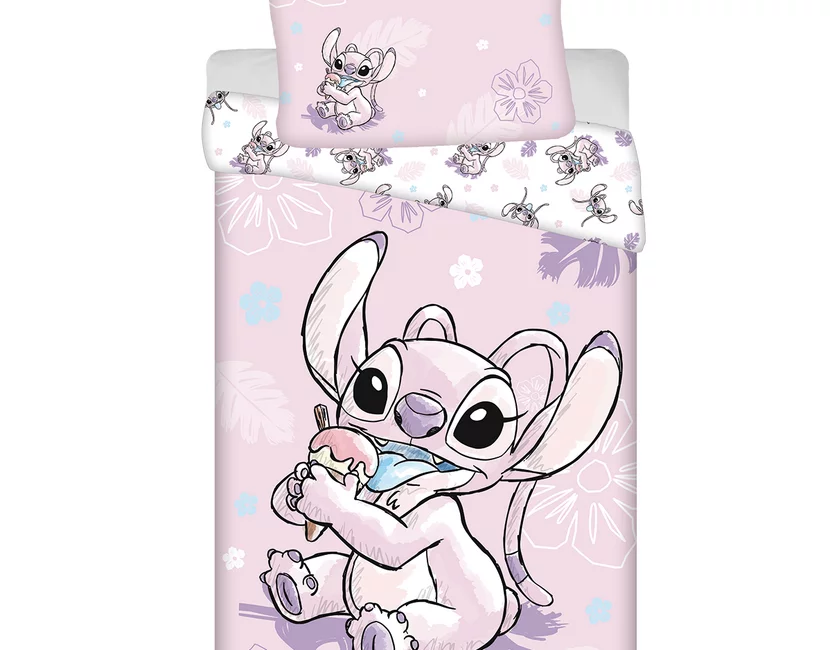 Disney Lilo & Stitch Dekbedovertrek Ice Cream - 140 x 200 cm / 70 x 90 cm - Katoen