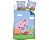 Peppa Pig Dekbedovertrek Family - 140 x 200 + 65 x 65 cm - Polykatoen