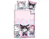 Sanrio Dekbedovertrek Friends - 140 x 200 + 65 x 65 cm - Polykatoen