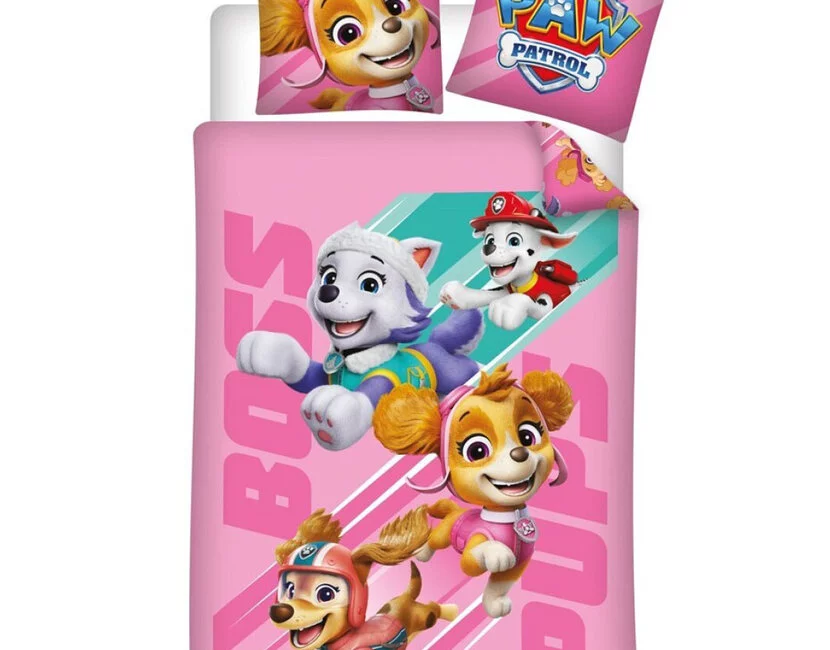 PAW Patrol Dekbedovertrek Boss Pups - 140 x 200 cm / 65 x 65 cm - Katoen