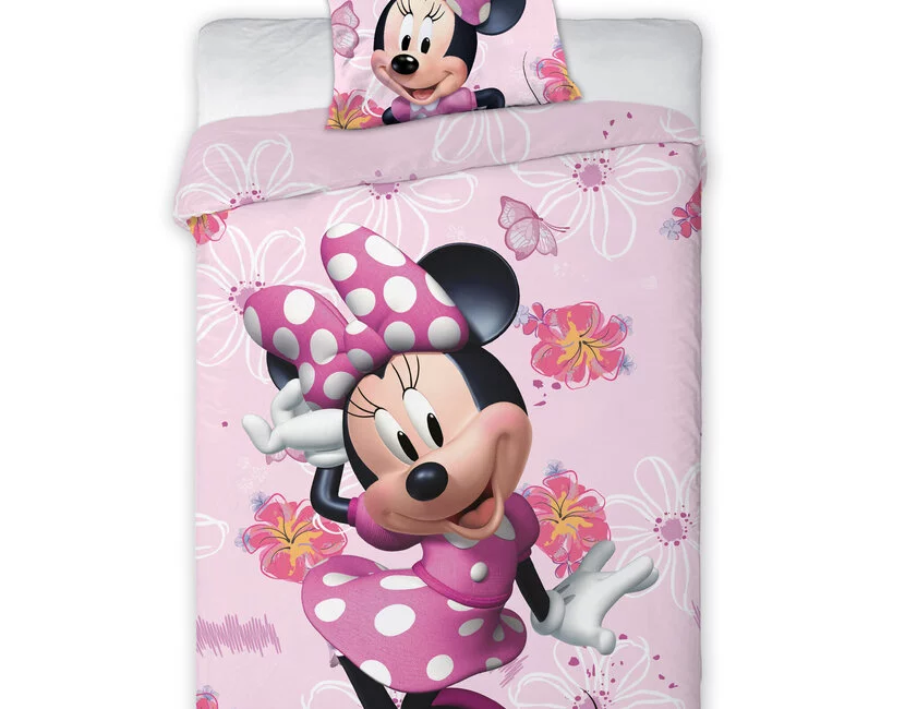 Disney Minnie Mouse Dekbedovertrek Pretty - 140 x 200 cm / 70 x 90 cm - Katoen