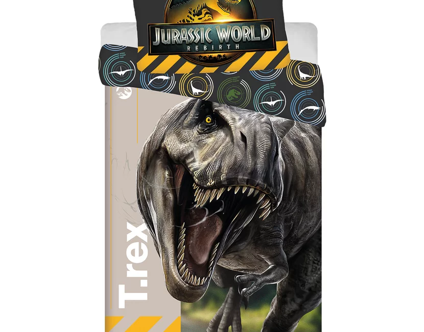 Jurassic World Dekbedovertrek T-Rex - 140 x 200 cm / 70 x 90 cm - Katoen