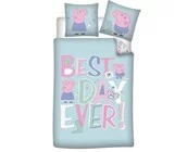 Peppa Pig Dekbedovertrek Best Day - 140 x 200 + 63 x 63 cm - Polyester